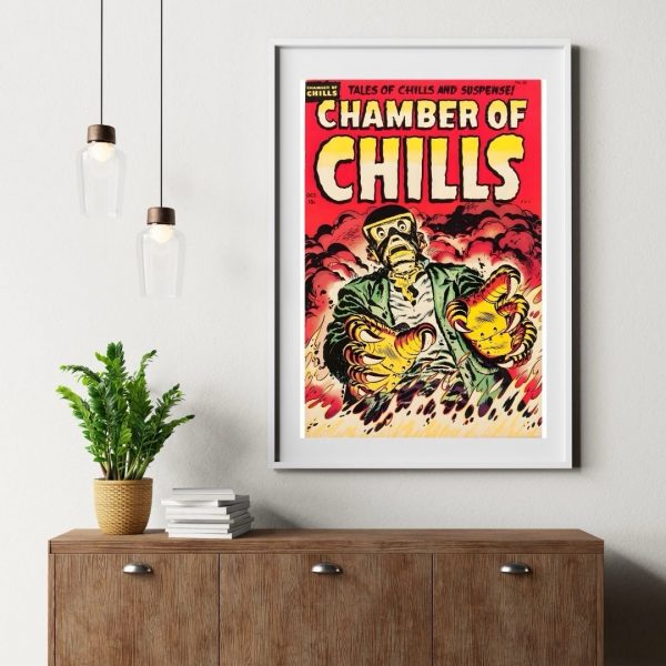 Chamber of Chills – Vintage Horror Comic Cover Art Print - Image 3
