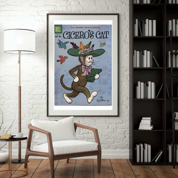 Cicero’s Cat – Vintage Dell Comic Cover Art Print - Image 2