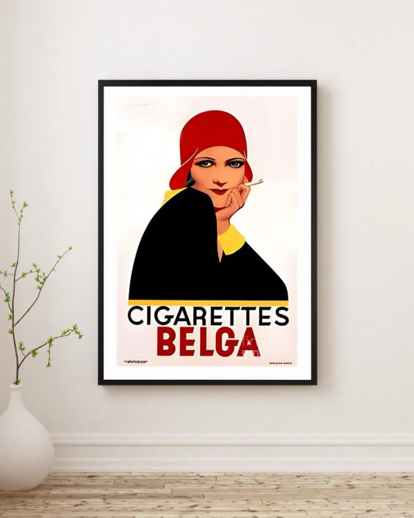 Belga Cigarettes Vintage Advertisement Poster Print - Image 3
