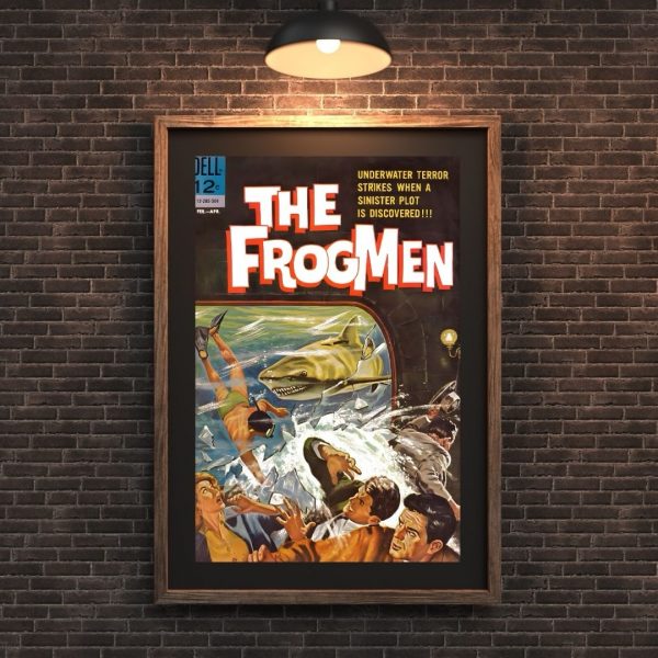 Frogmen – Underwater Terror Strikes! (Dell Comics, 1962) Poster Print - Image 2