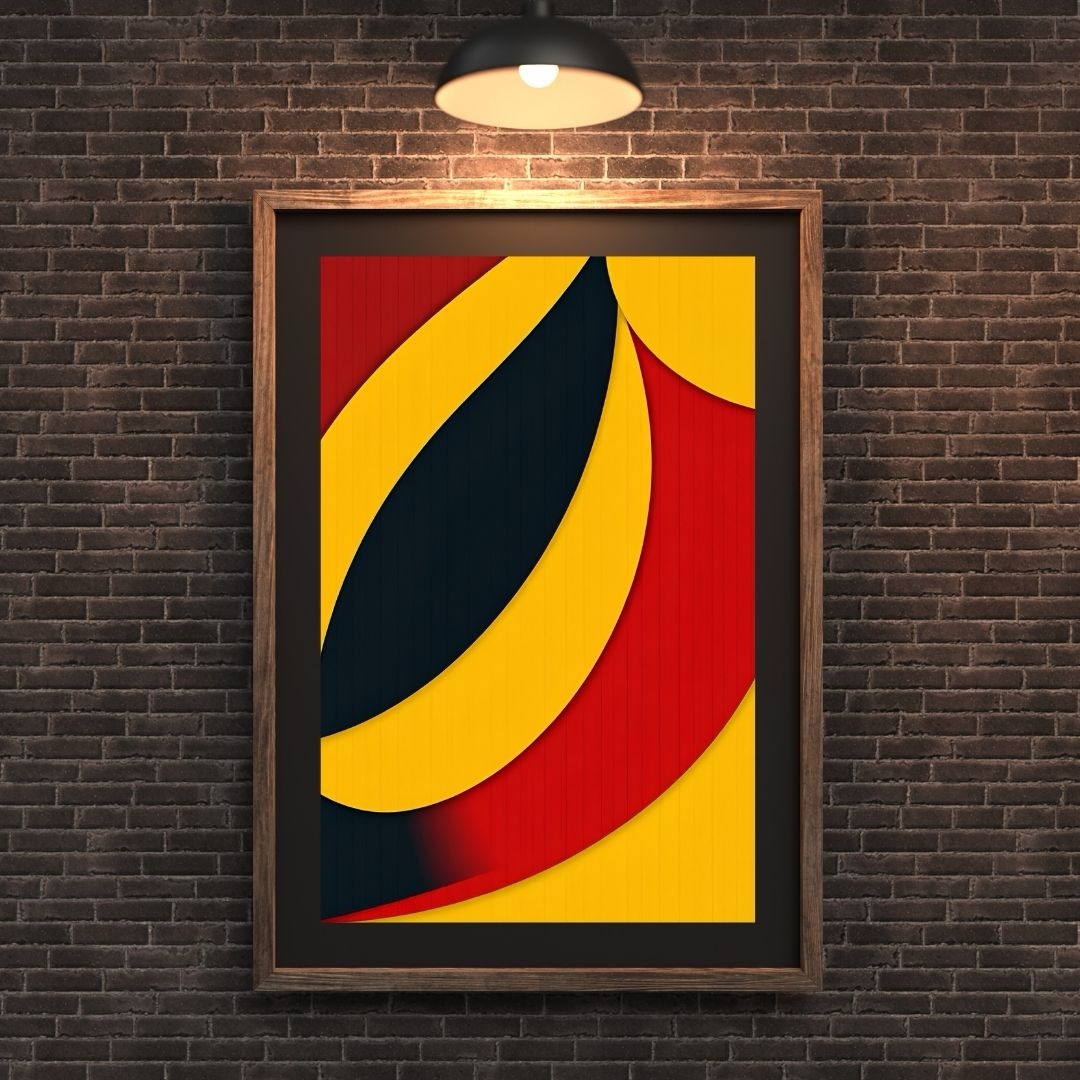 Abaculus Curve β Bold Modern Geometric Abstract Art Print - Image 2