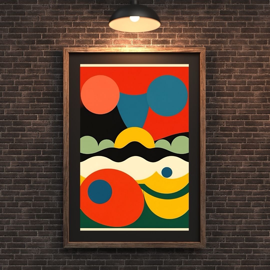 Seaweed – Modern Geometric Abstract Art Print - Image 3