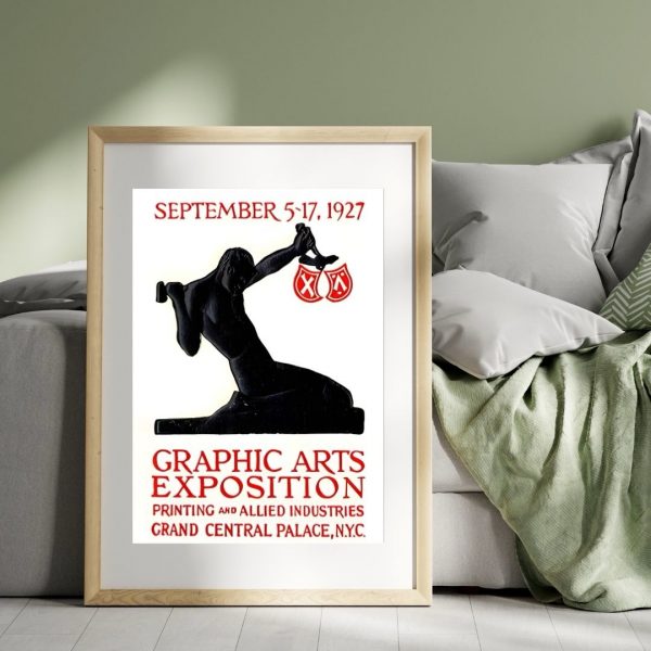 Graphic Arts Exposition – Vintage 1927 Art Deco Exhibition Poster Print - Image 5