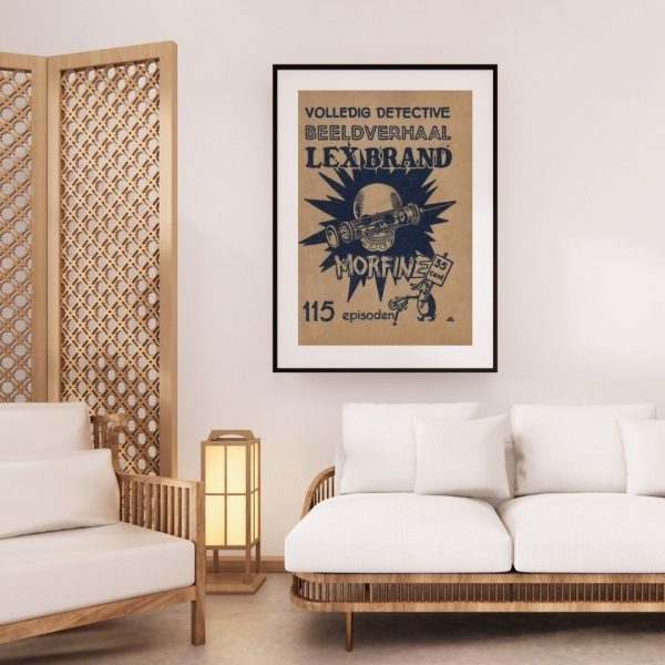 Lex Brand: Morfine – Vintage Dutch Detective Comic Cover Print - Image 3