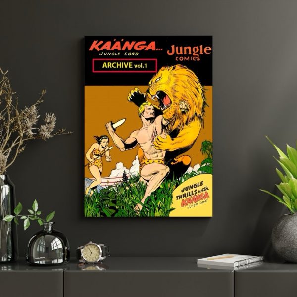 Kaänga the Jungle Lord – Archive Vol. 1: Savage Action, Bare-Chested Bravery! (Fiction House, 1940s) Poster Print - Image 4