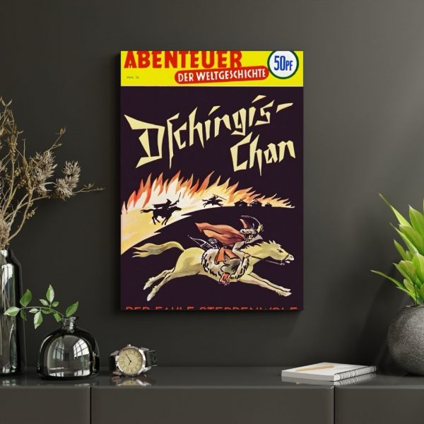 Dschingis Chan – Abenteuer der Weltgeschichte (Der Fahle Steppenwolf, Heft 25, 1950s German Comic) Poster Print - Image 4