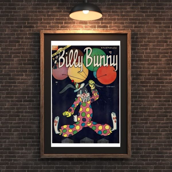 Billy Bunny – Vintage Ajax Comics Cover (June-July Issue) Poster Print - Image 4