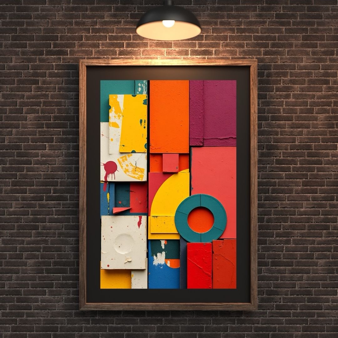 Colorform Jungle – Mid-Century Modern Abstract Art Print - Image 2