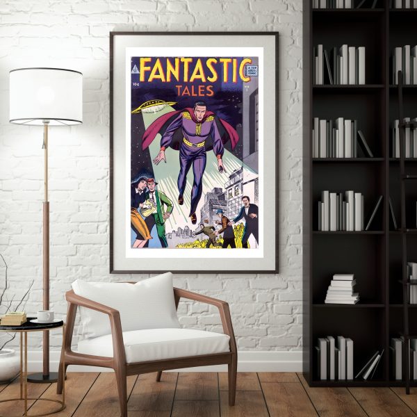 Fantastic Tales – Issue No. 1 Retro Comic Book Cover Art Print - Image 3