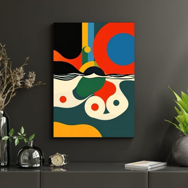 High Tide Halos – Modern Abstract Coastal Poster Print - Image 4