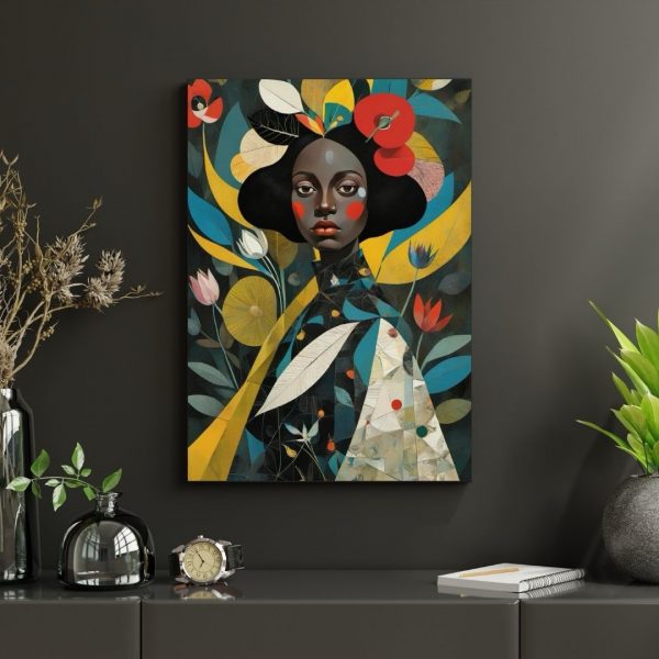 First Lady - Modern Abstract Botanical Portrait Art Print - Image 4