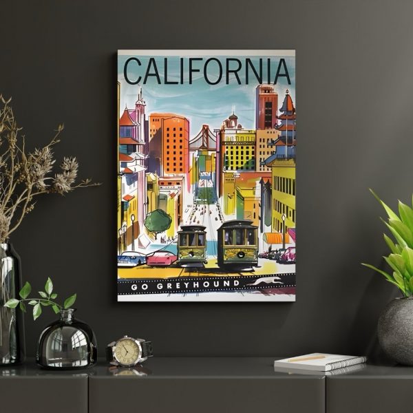 California Dreamin’ – Retro Travel Poster Print - Image 4