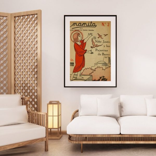 Mamita No. 2 – El Niño Jesús y las Pajaritas de Barro Vintage Children's Story Cover Print - Image 2