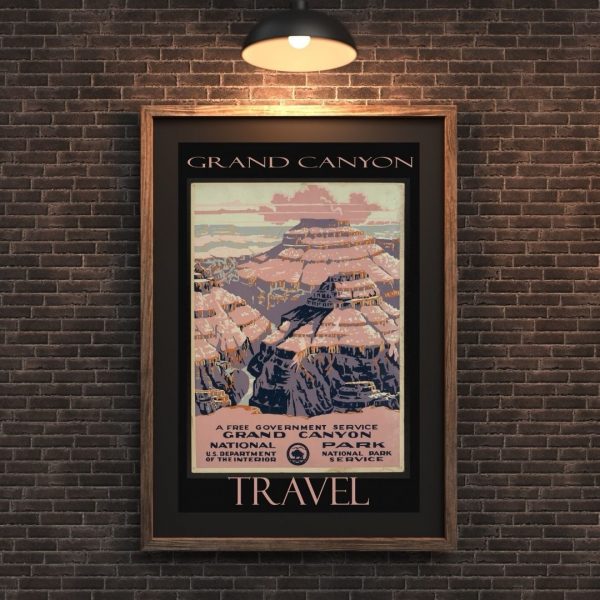 Grand Canyon – Vintage National Parks Travel Poster - Image 2