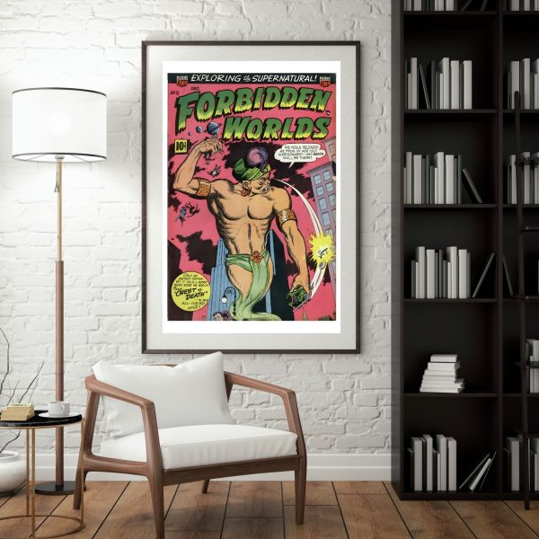 Forbidden Worlds No. 12 – Exploring the Supernatural! Vintage Comic Book Cover Art Print - Image 2