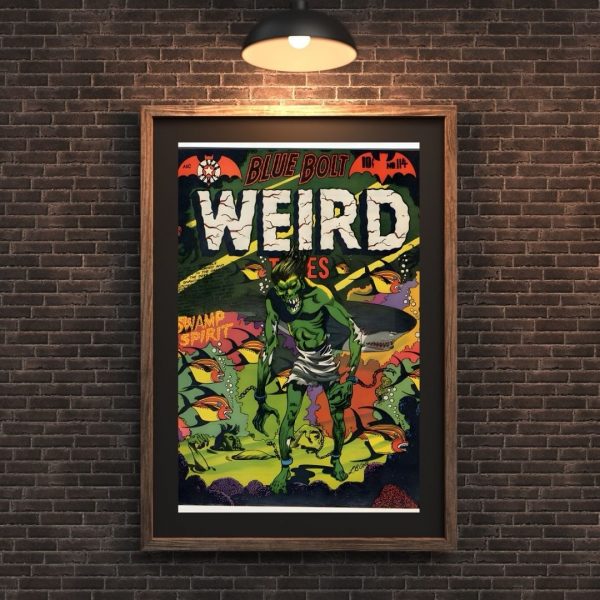 Blue Bolt Weird Tales No. 114 – Swamp Spirit! Vintage Horror Comic Print - Image 3