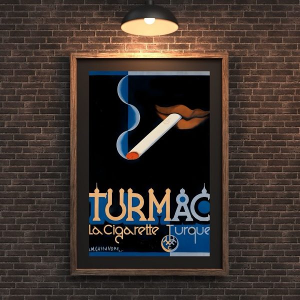 Turmac – A.M. Cassandre Vintage Art Deco Cigarette Poster Print - Image 4