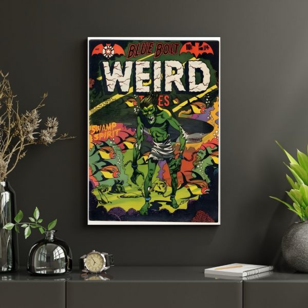 Blue Bolt Weird Tales No. 114 – Swamp Spirit! Vintage Horror Comic Print - Image 4