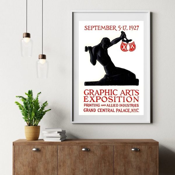 Graphic Arts Exposition – Vintage 1927 Art Deco Exhibition Poster Print - Image 3