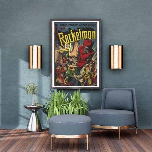 Rocketman – Classic Space Age Comic Cover Art Print (Farrell Publications, June, 1950s) - Image 3