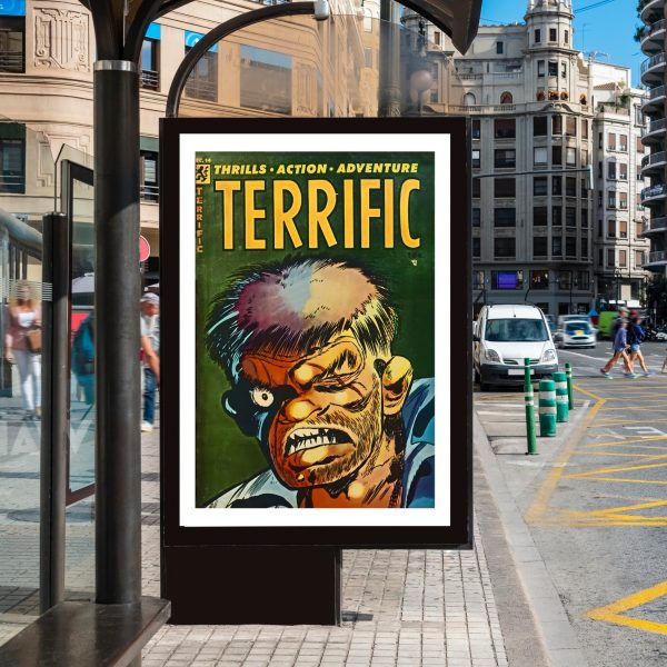Terrific – Vintage Thrills, Action, Adventure Comic Cover Print - Image 2