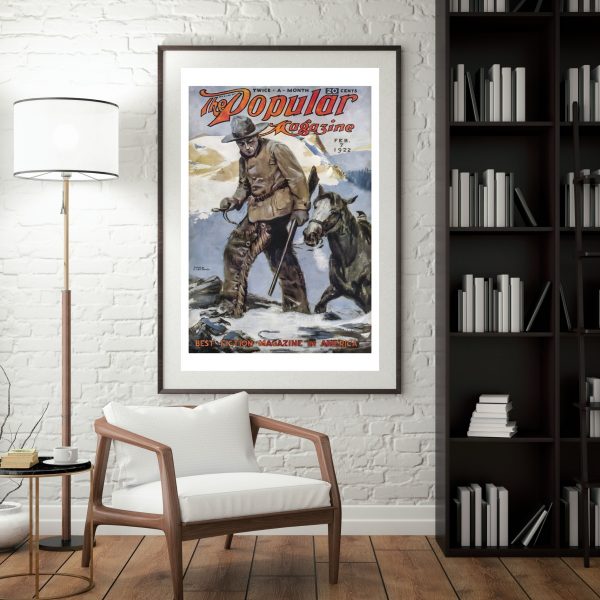 Popular Magazine – Vintage Adventure Cover Print (February 7, 1922) - Image 2