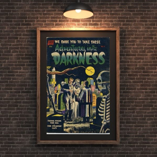 Darkness 
Adventures Into Darkness No. 6 – We Dare You To Take These Adventures! Poster Print - Image 2