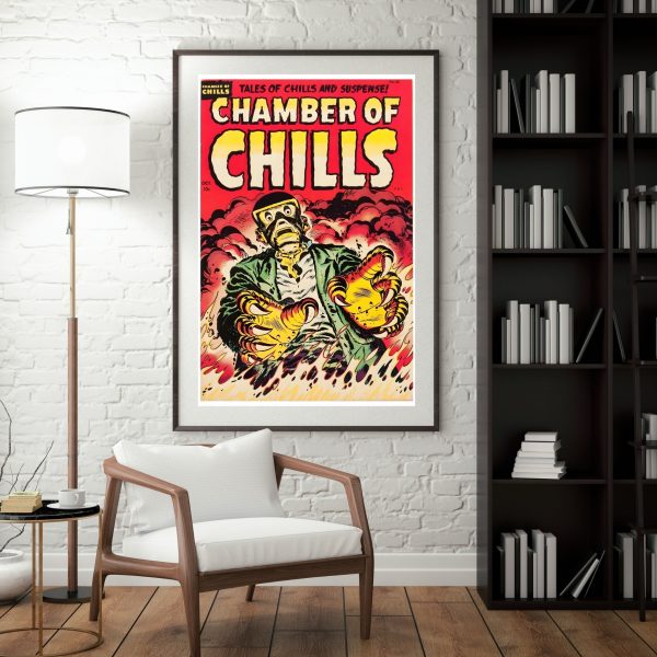 Chamber of Chills – Vintage Horror Comic Cover Art Print - Image 2